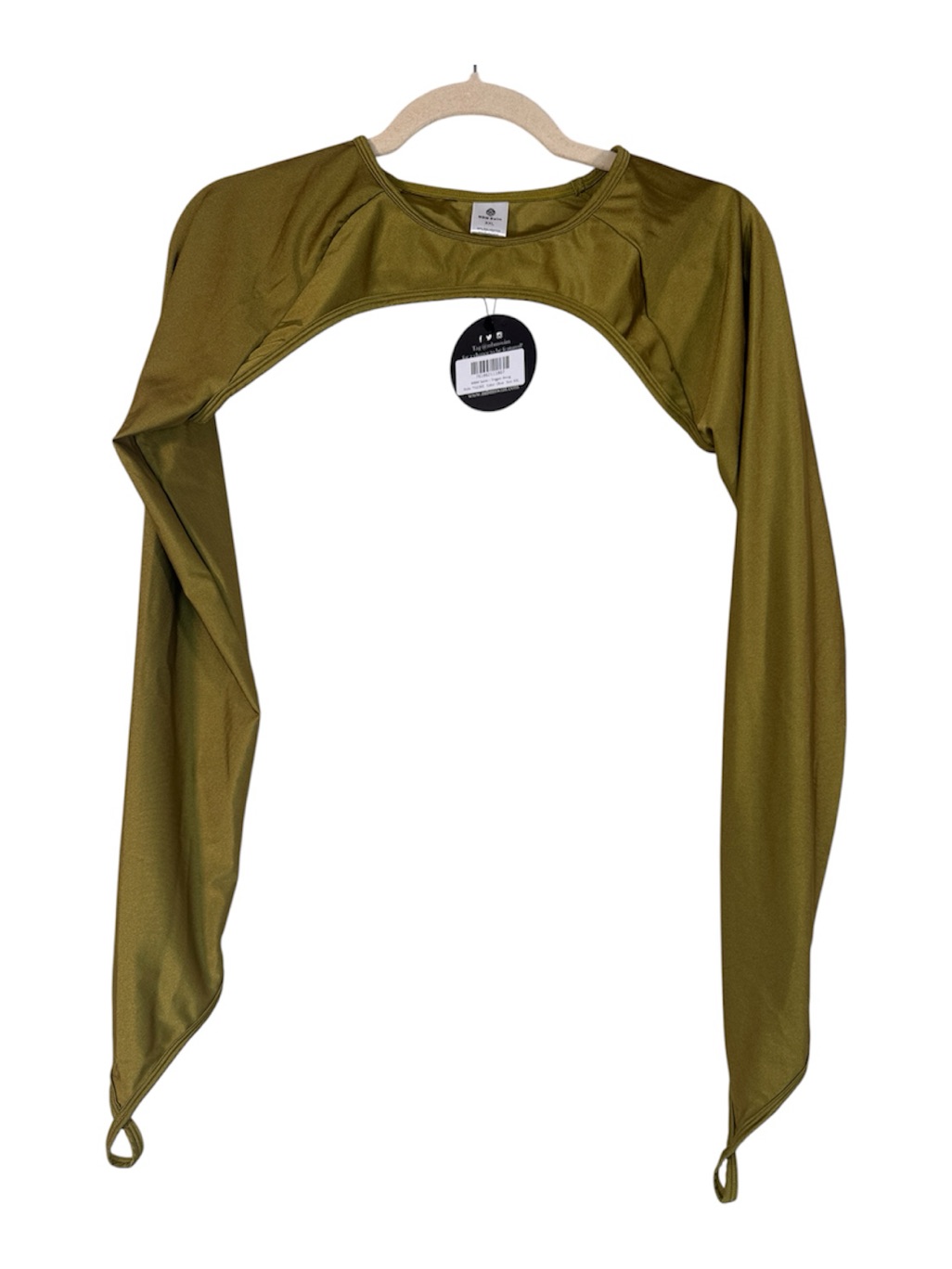 Mbm Chartreuse Swimsuit Shrug Womens Xxl Swim Top Summer Vacation Green — image 2 of 8